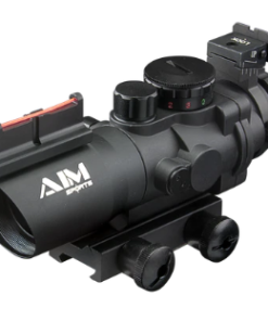 4X32 TRI ILLUMINATED SCOPE WFIBER OPTIC SIGHT ARROW PLX RETICLE