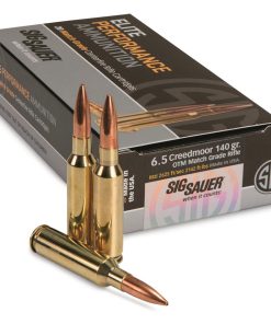 SIG SAUER Elite Match Grade, 6.5mm Creedmoor, Open Tip Match, 140 Grain, 20 Rounds