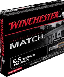 Winchester MATCH 6.5 Creedmoor 140 grain Boat Tail Hollow Point Centerfire Rifle Ammunition S65CM Caliber: 6.5mm Creedmoor, Number of Rounds: 20,